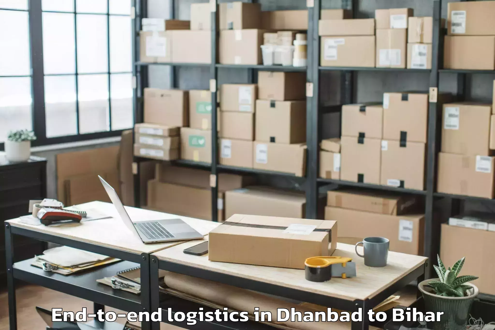 Professional Dhanbad to Lauriya End To End Logistics